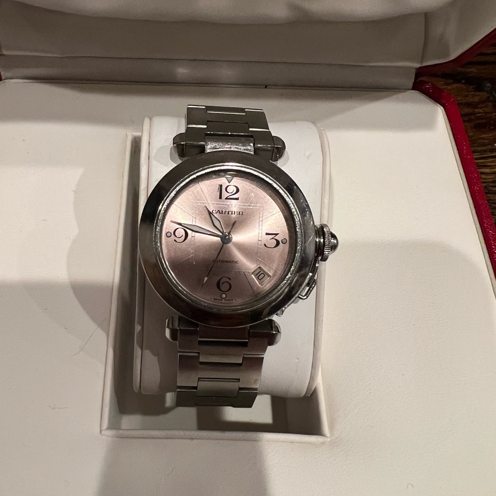 Cartier pasha watch ( pre-owned ) with original paper work